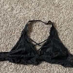 Black lace bralette size Large